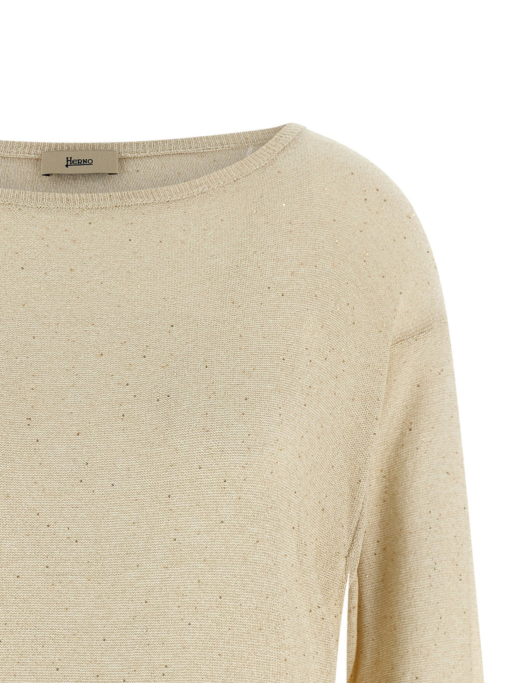 Lamé and sequin yarn sweater 3