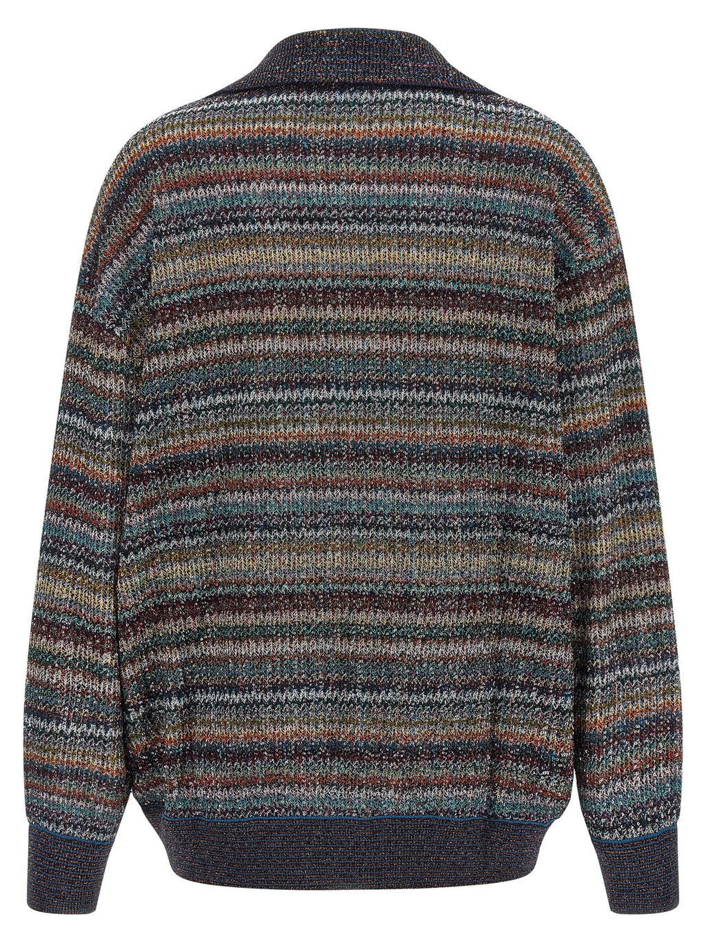 Lamé yarn polo shirt 2