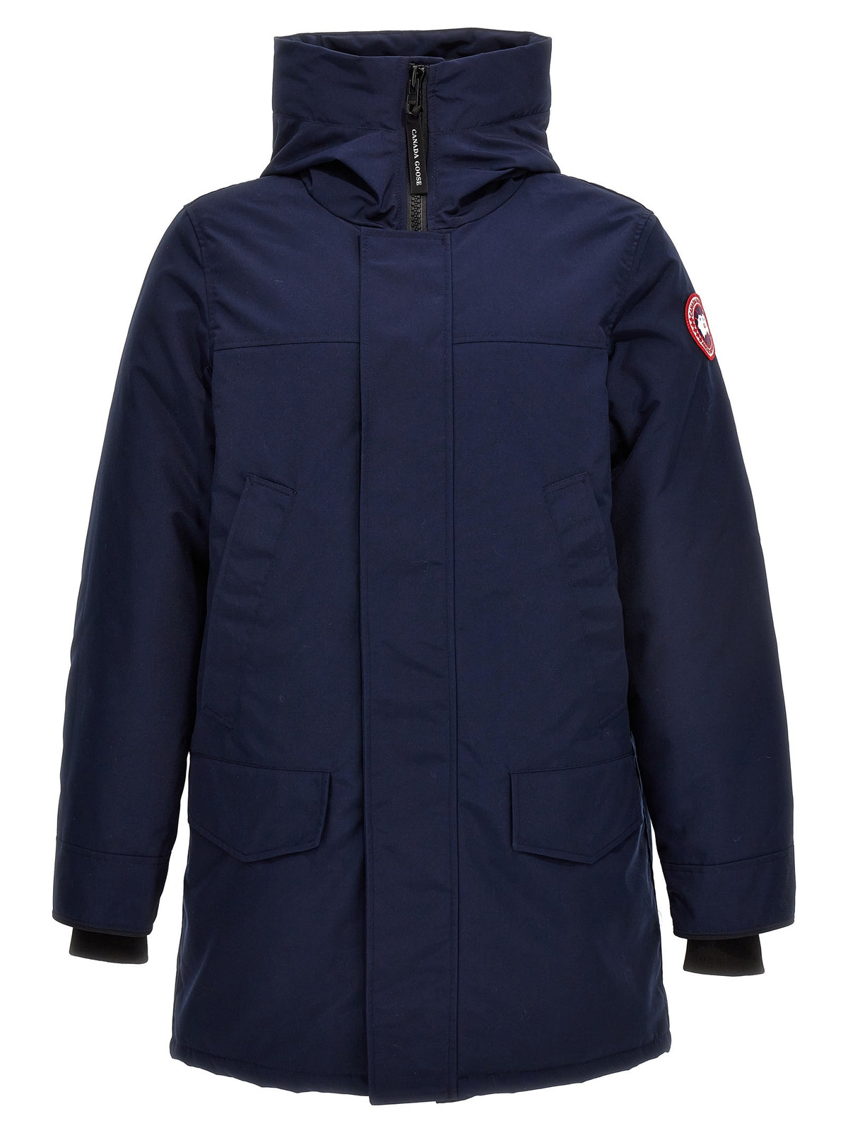 Langford nylon and cotton jacket with hood