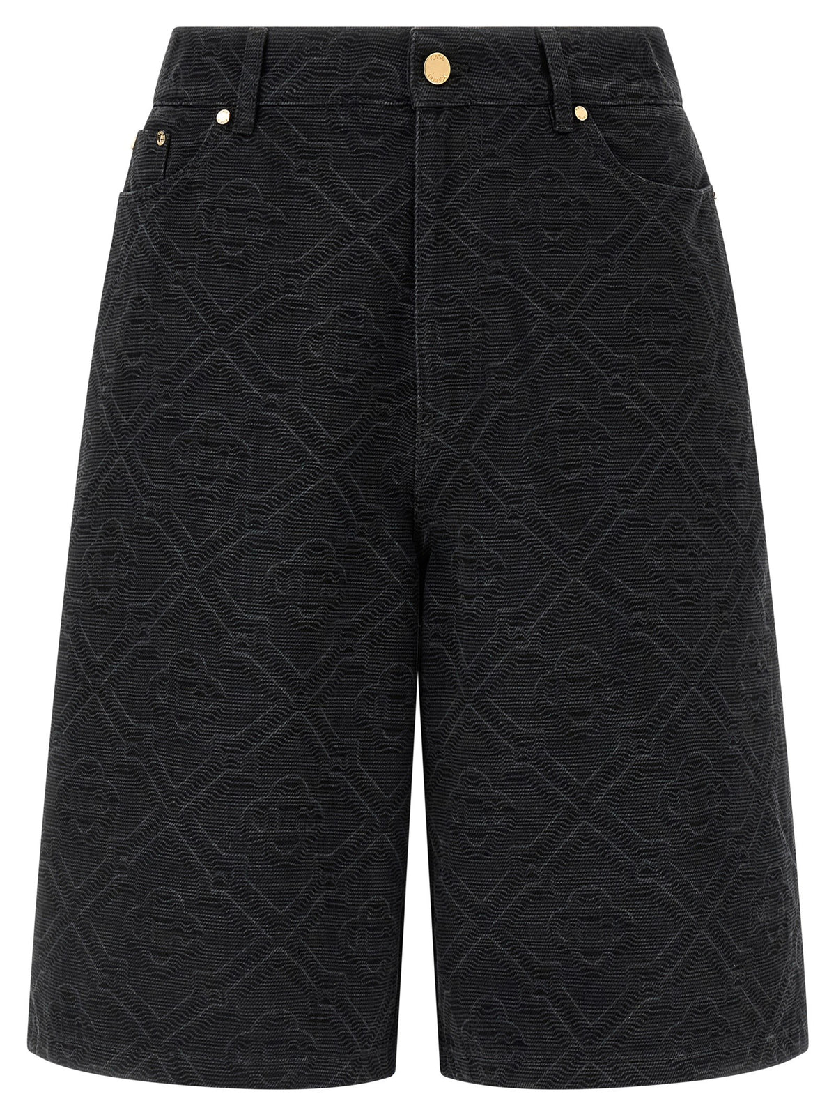'Laser Monogram Denim' bermuda shorts
