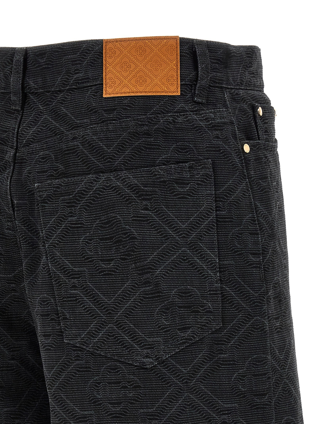 'Laser Monogram Denim' bermuda shorts 4