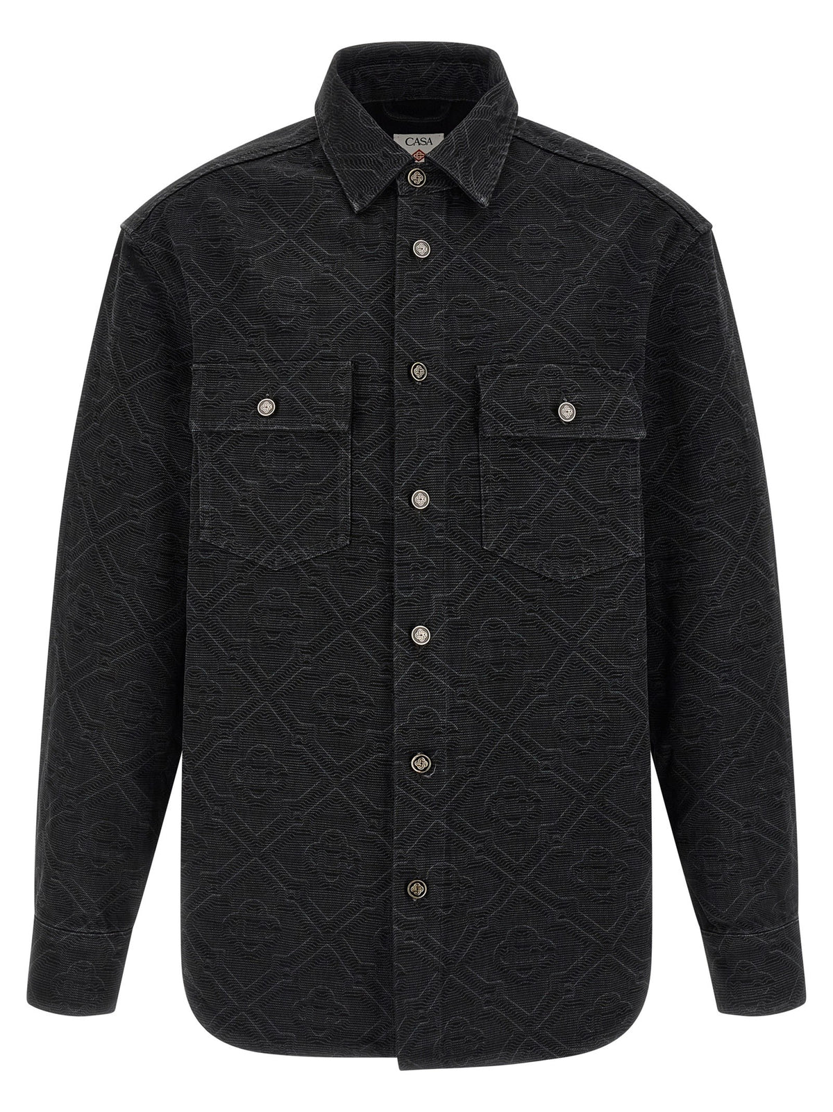 'Laser Monogram Denim' overshirt