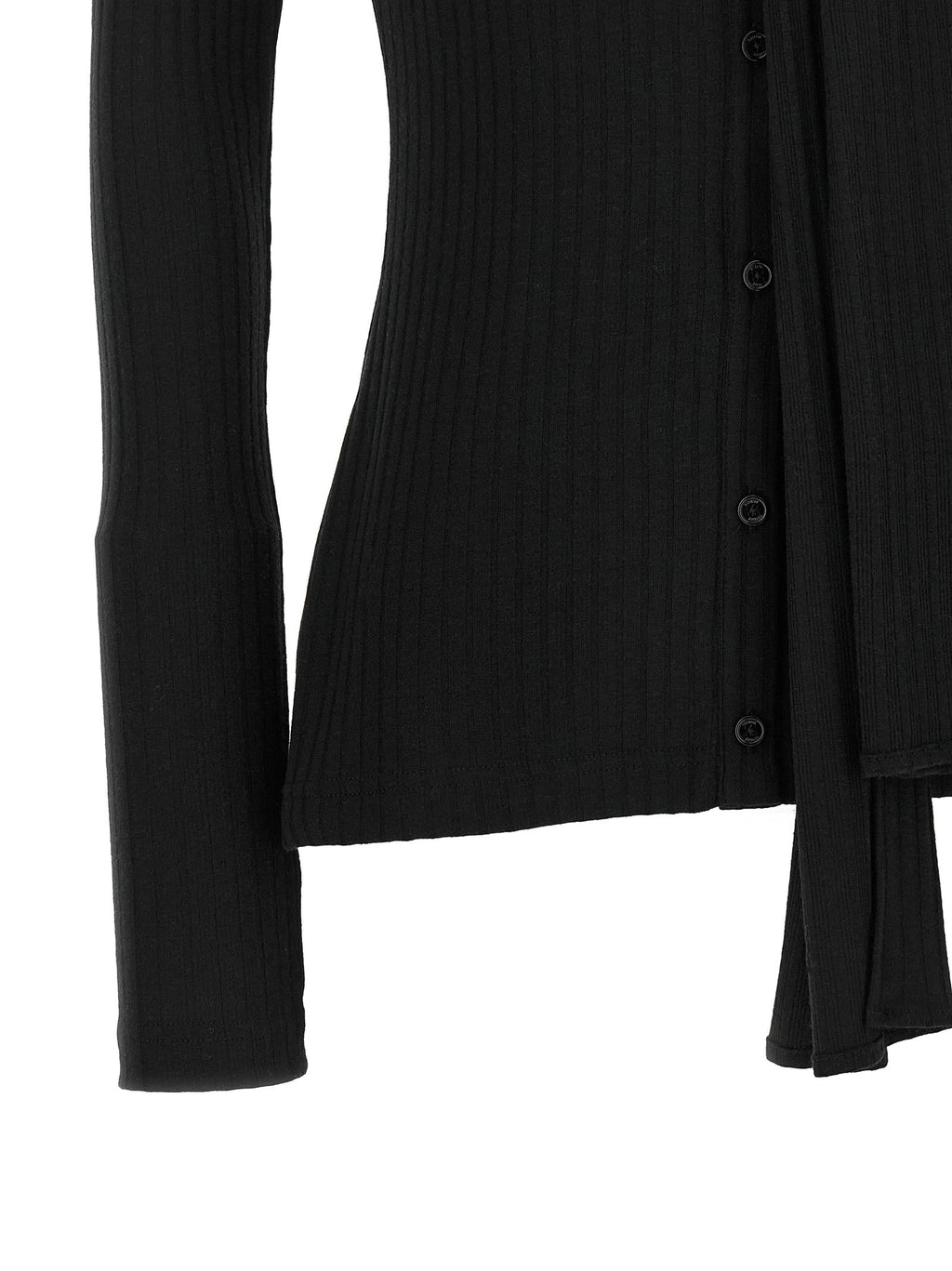 Lavallière neck cardigan 4