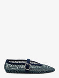 Le Ballerine Flats mesh balerinas with rhinestone detail
