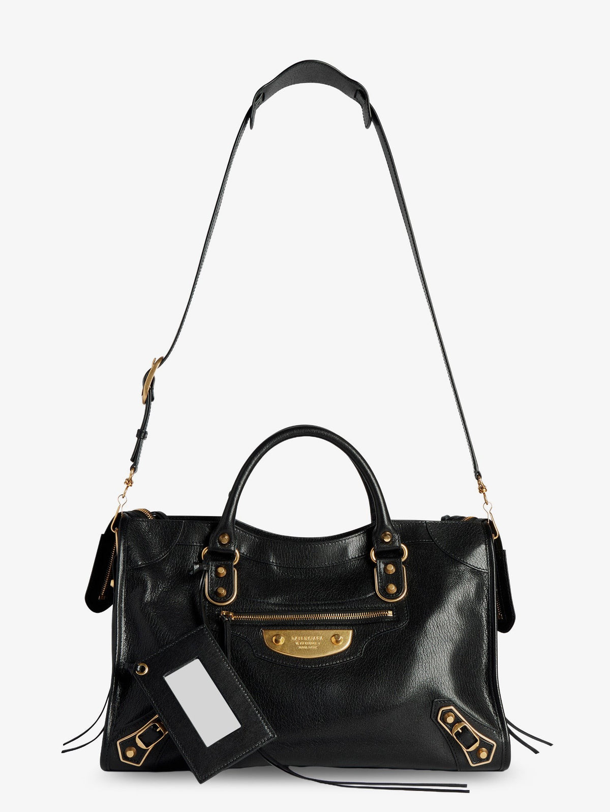 Le City Uptown leather handbag with stud detail 5