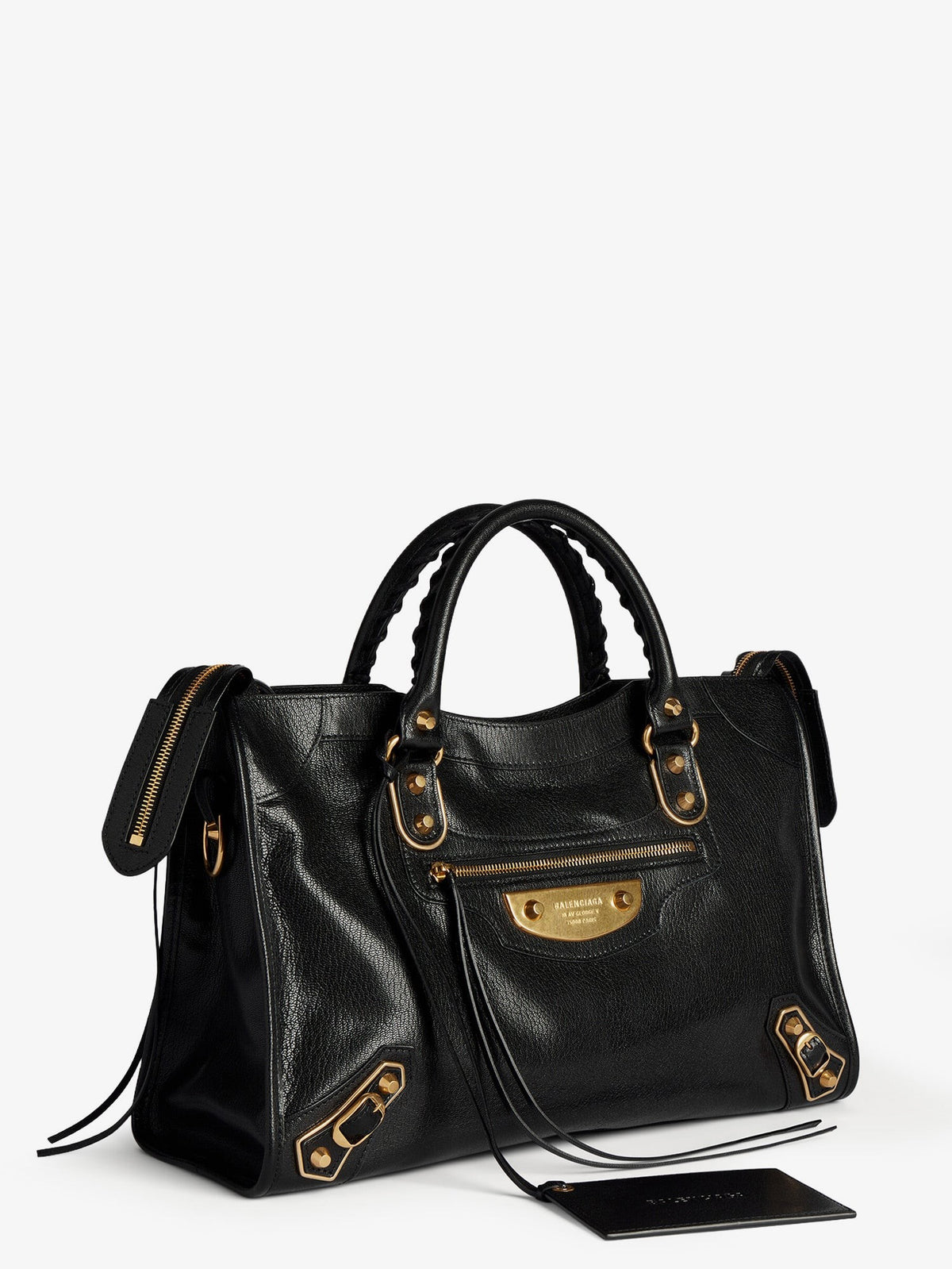 Le City Uptown leather handbag with stud detail 3