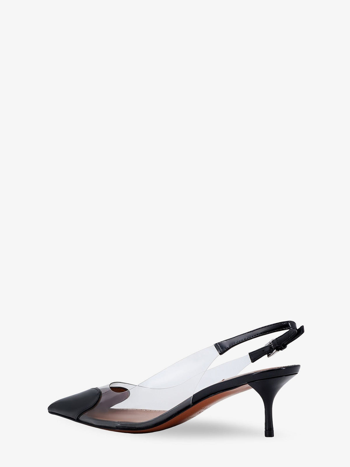 Le Coeur Slingback PVC and leather pumps 4