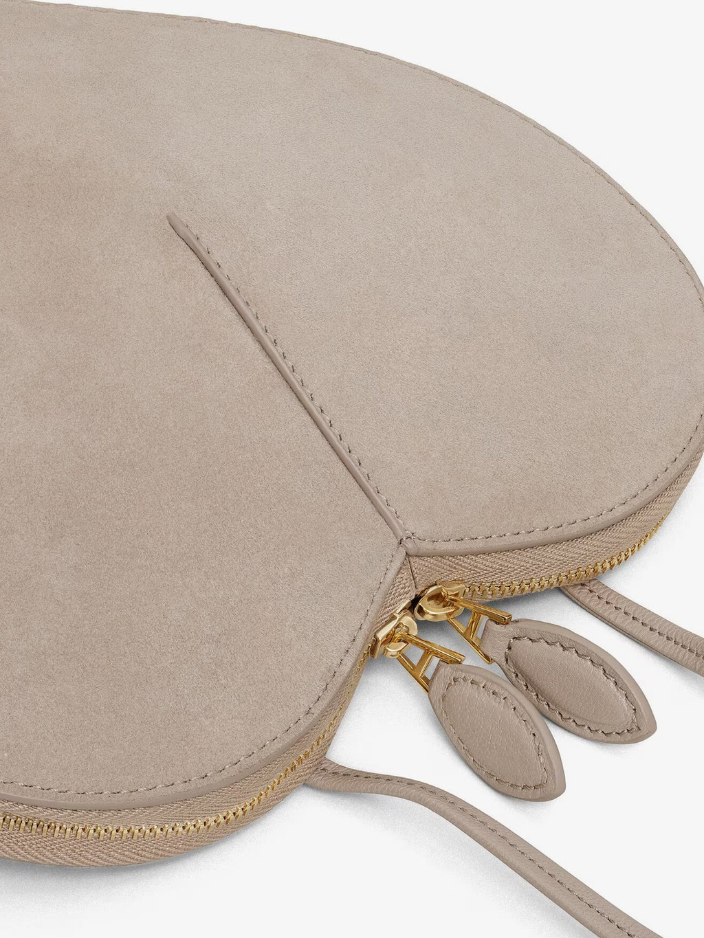 Le Coeur suede and leather crossbody bag 4