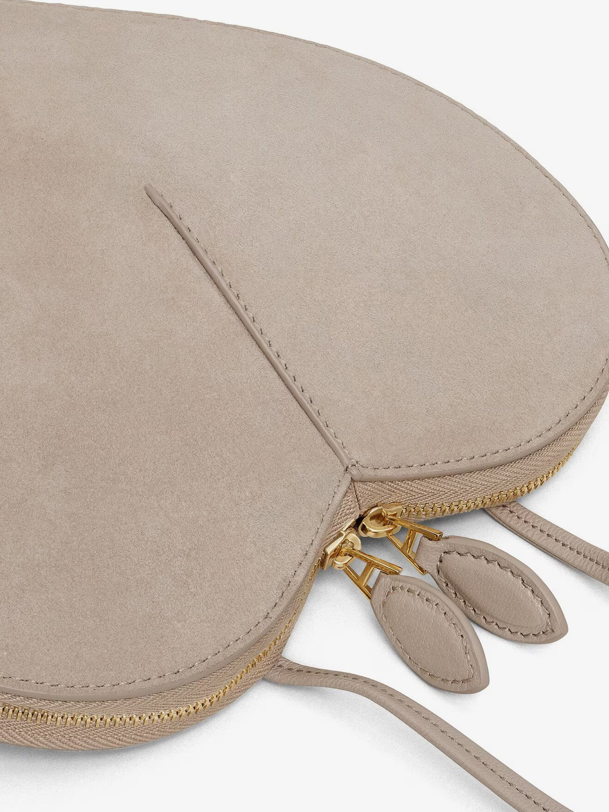 Le Coeur suede and leather crossbody bag 4