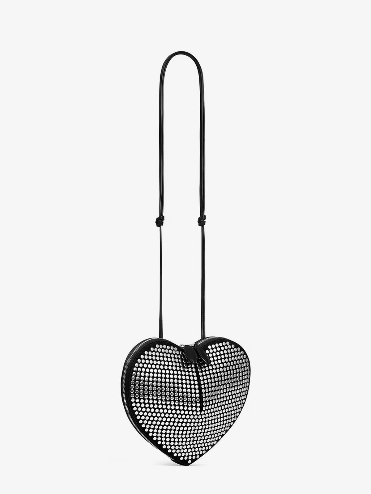 Le Coeur suede shoulder bag with all-over studs 3