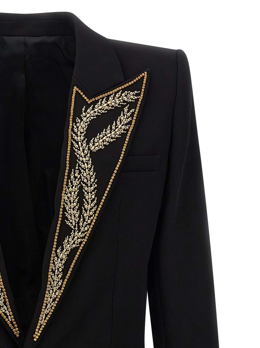Leaf embroidery blazer 3