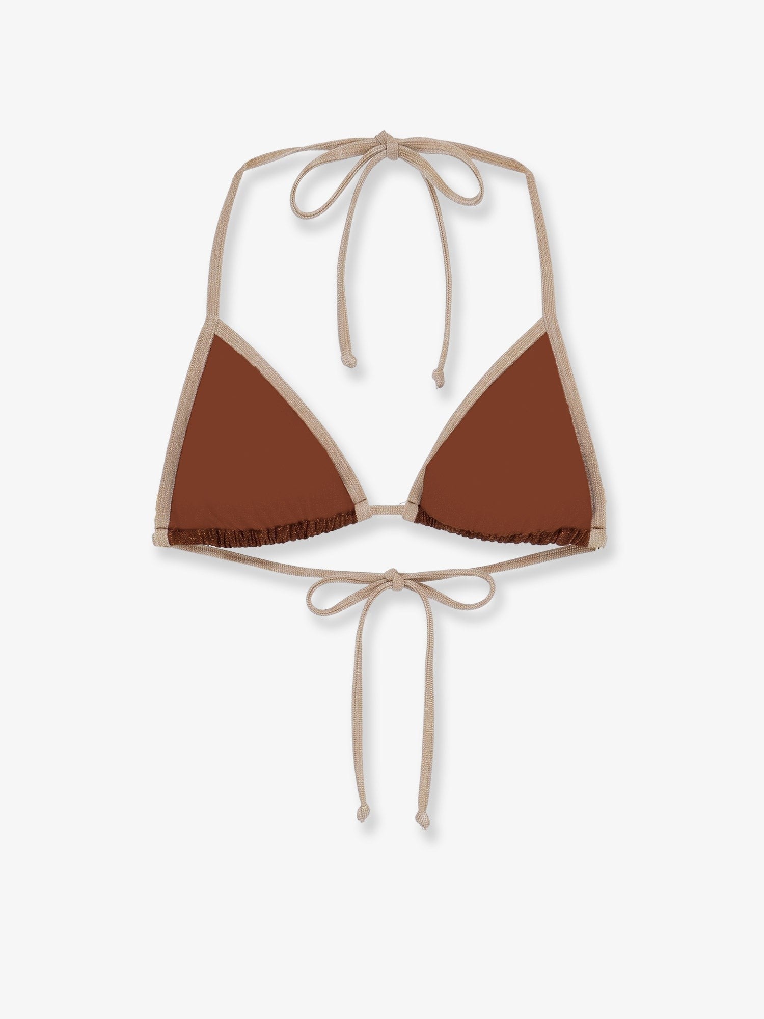 Leah String Bikini Top with lurex effect 2