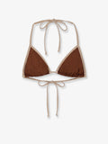 Leah String Bikini Top with lurex effect