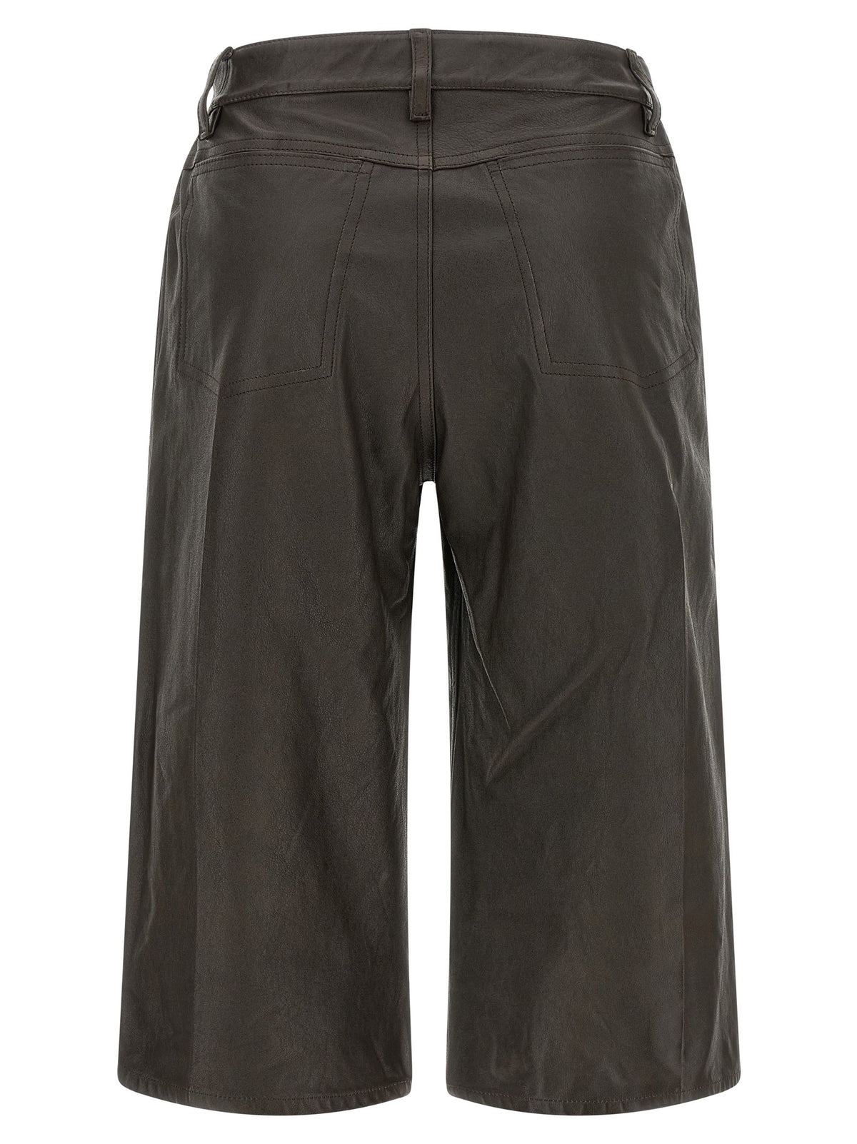 Leather bermuda shorts 2