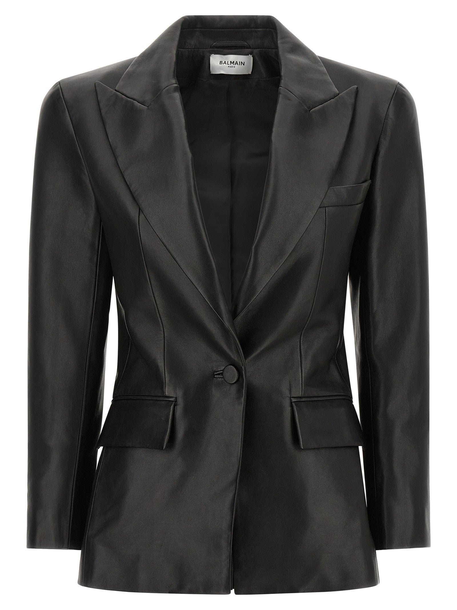 Leather blazer
