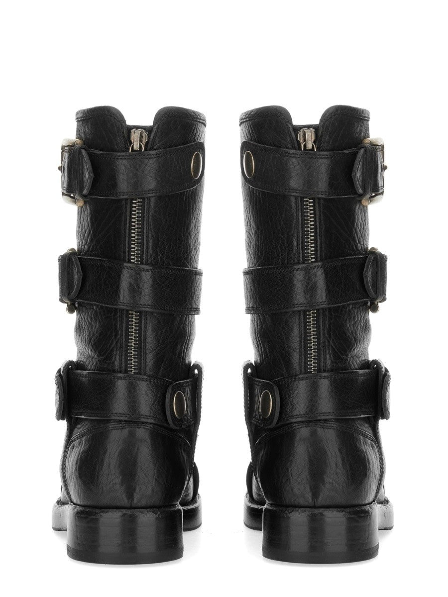 LEATHER BOOT WITH BUCKLES 3