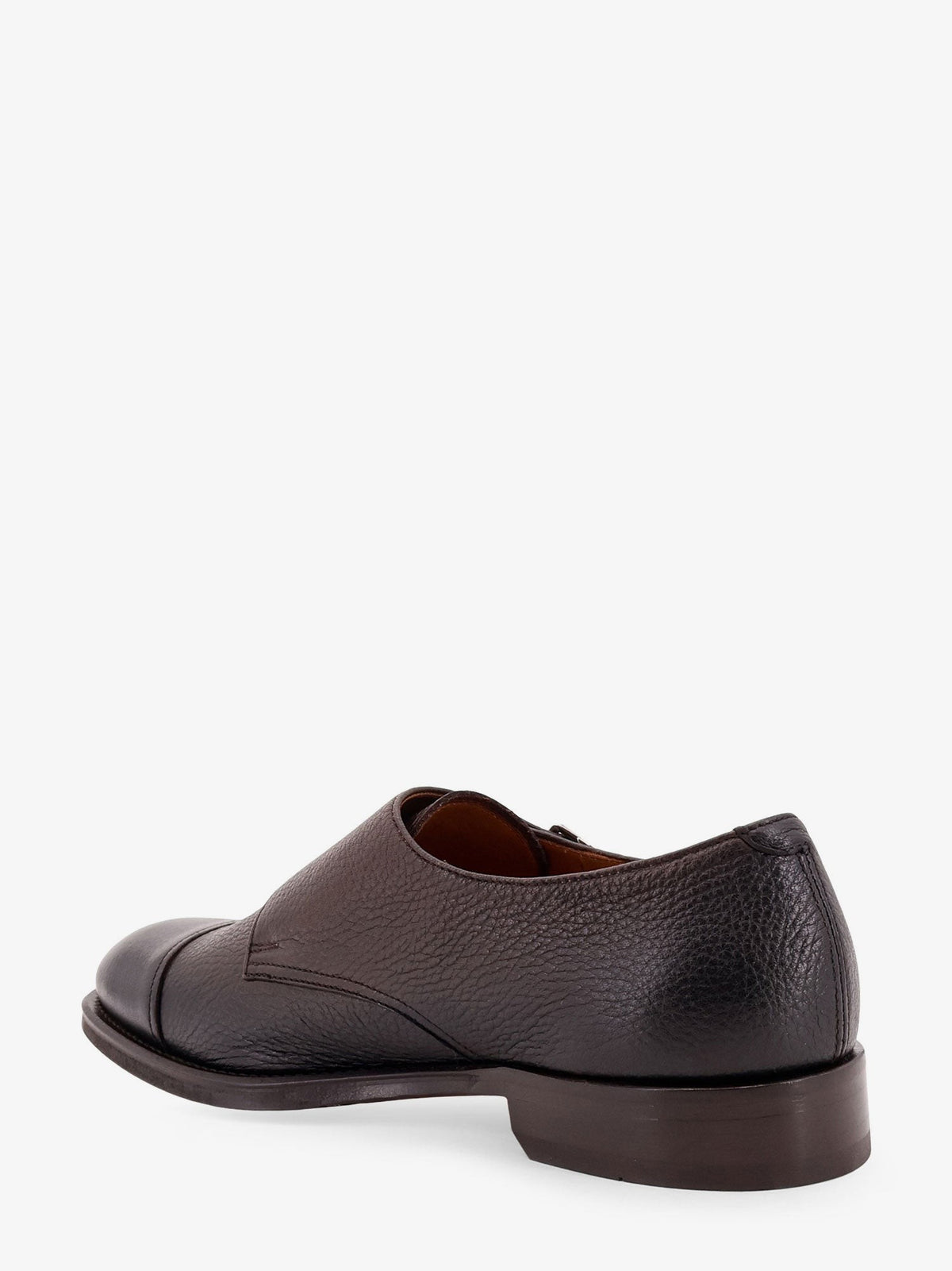 Leather double-buckle loafers 4