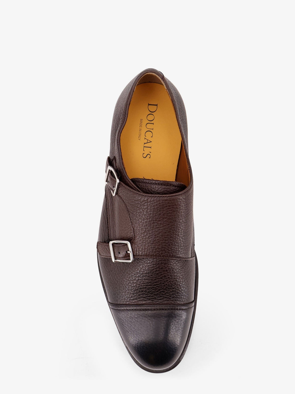 Leather double-buckle loafers 2