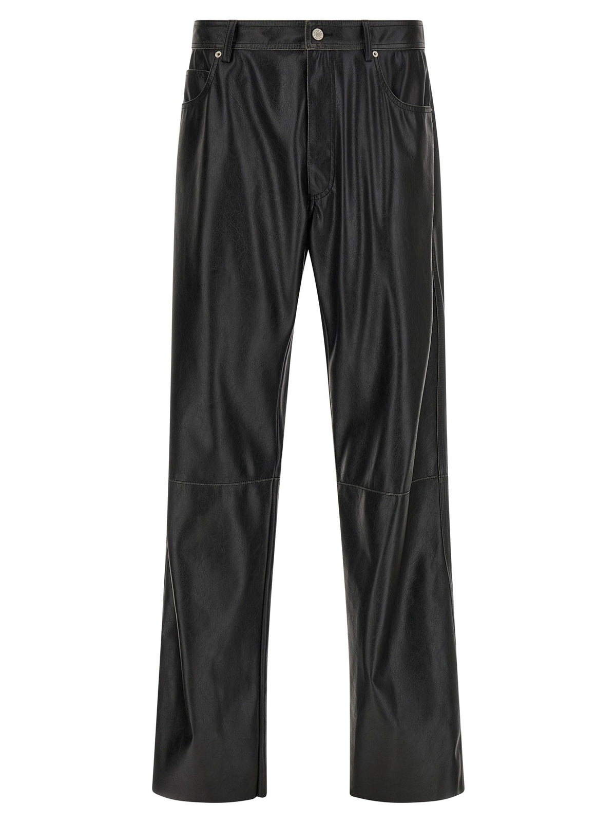 Leather-effect pants