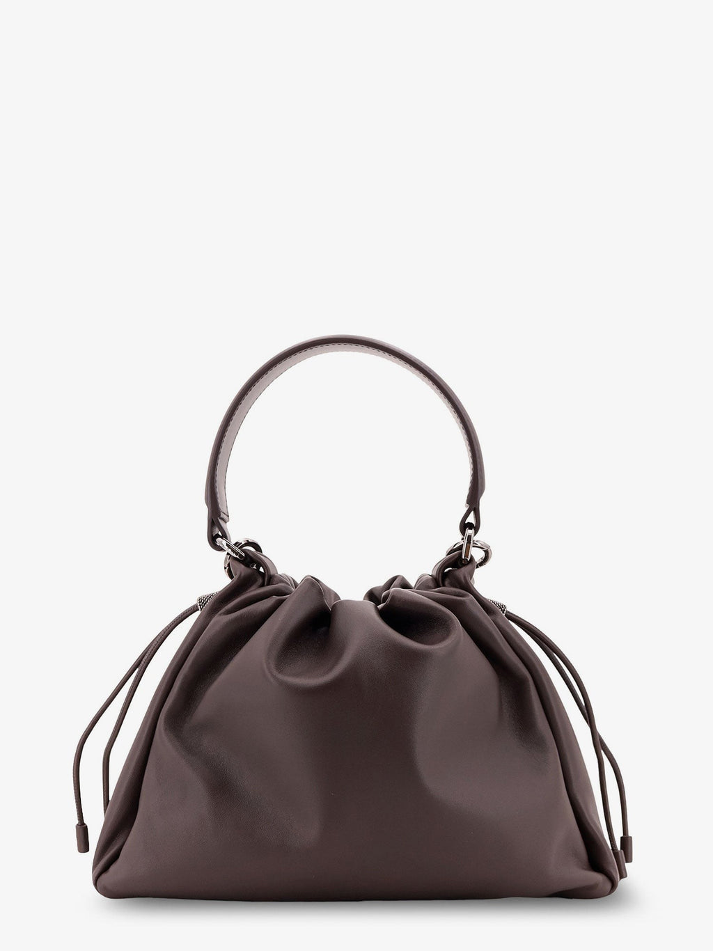 Leather handbag with Monile detail 2