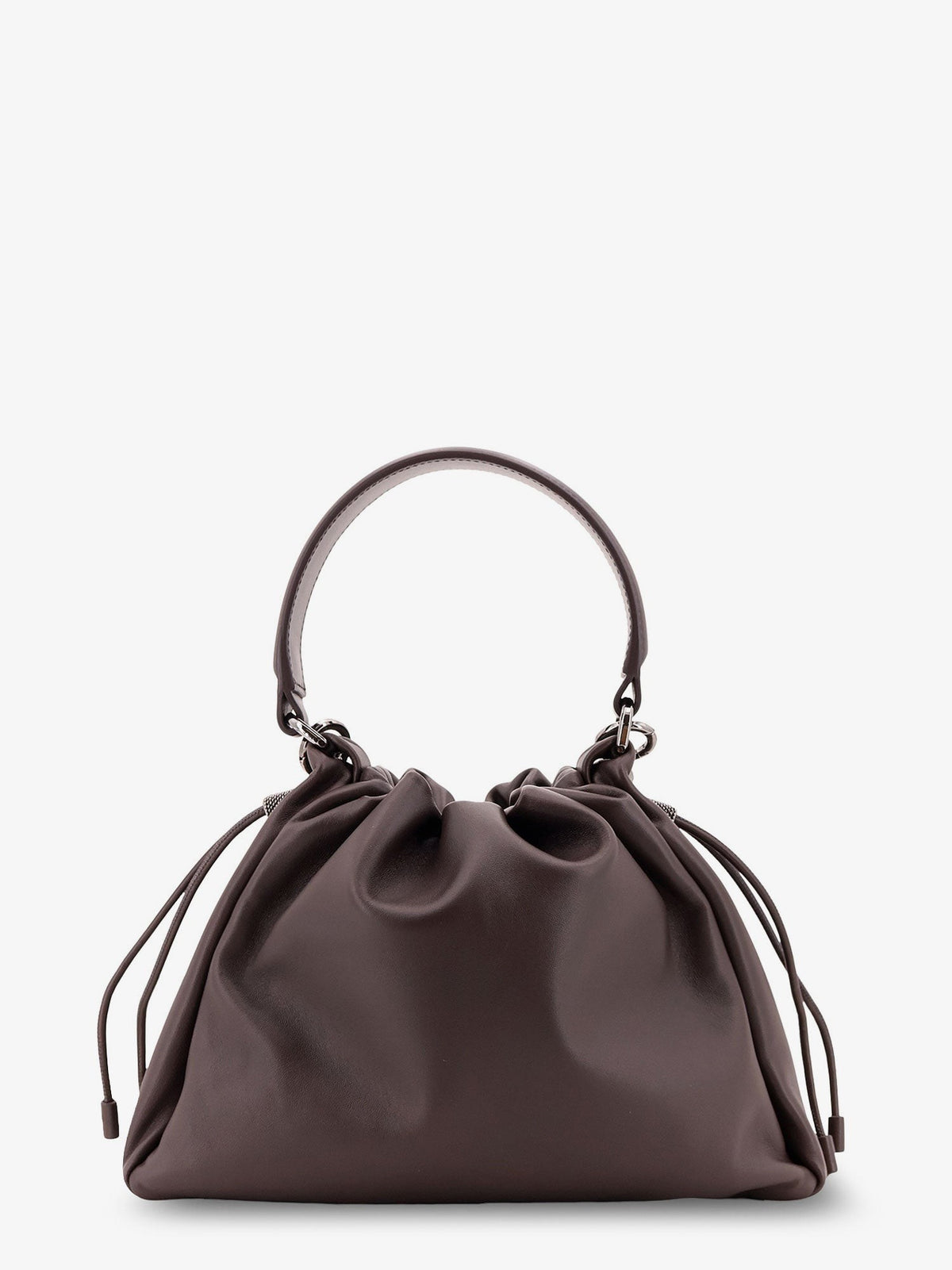 Leather handbag with Monile detail 2