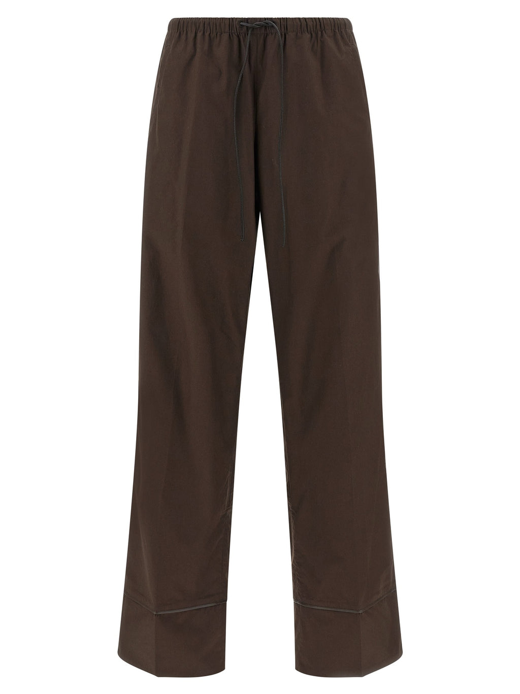 Leather insert pants