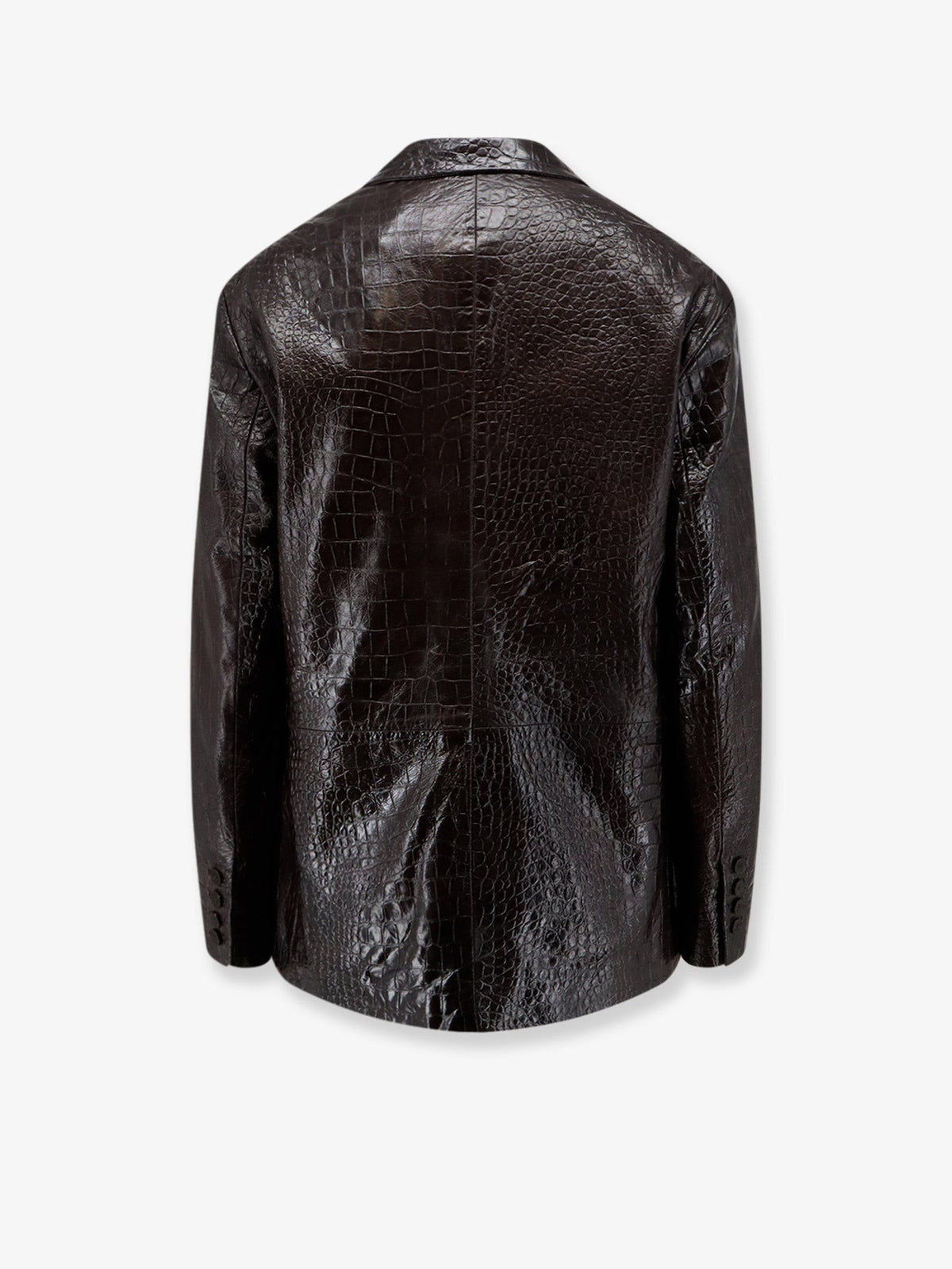 Leather jacket with Croco print 2
