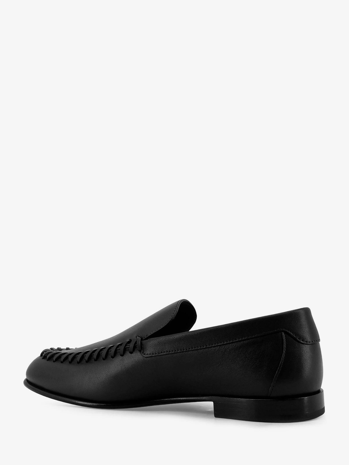 Leather loafers with metal FF logo 4