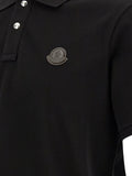 Leather logo patch polo shirt 4