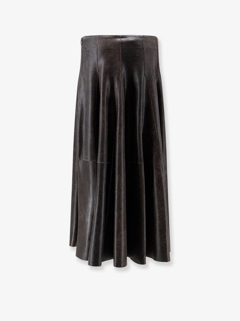 Leather midi skirt 2
