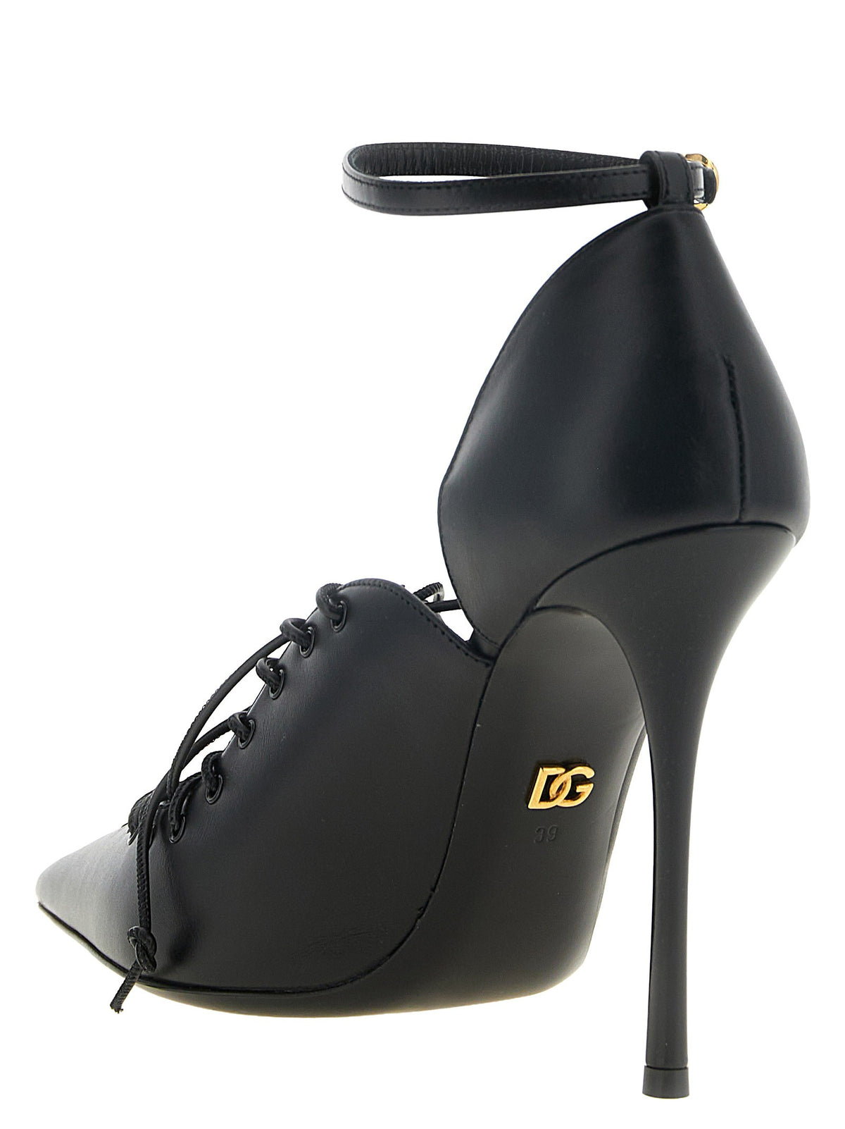 Leather Pumps With Lace-Up 3