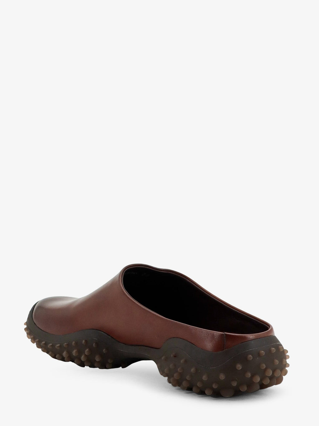 Leather sabot with embossed lettering logo 3