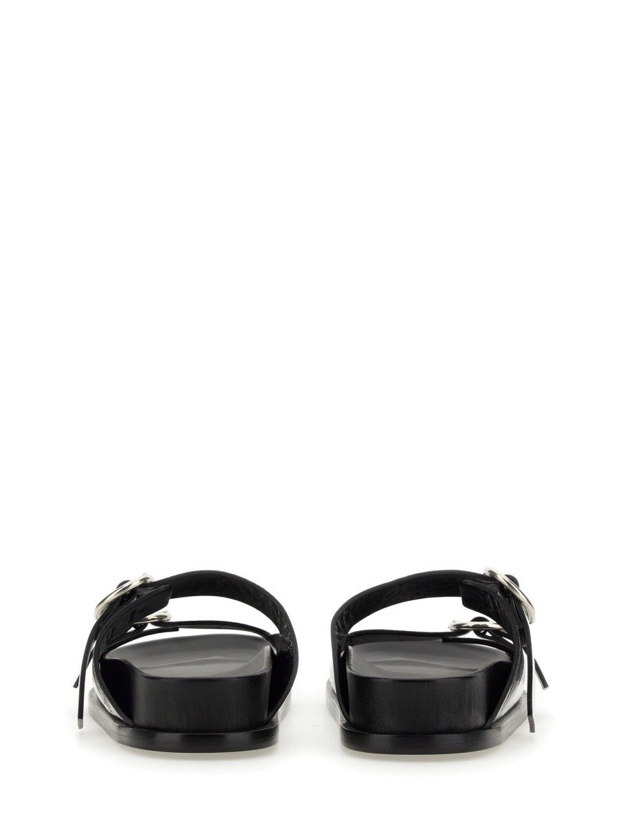 LEATHER SANDAL WITH BUCKLE 3