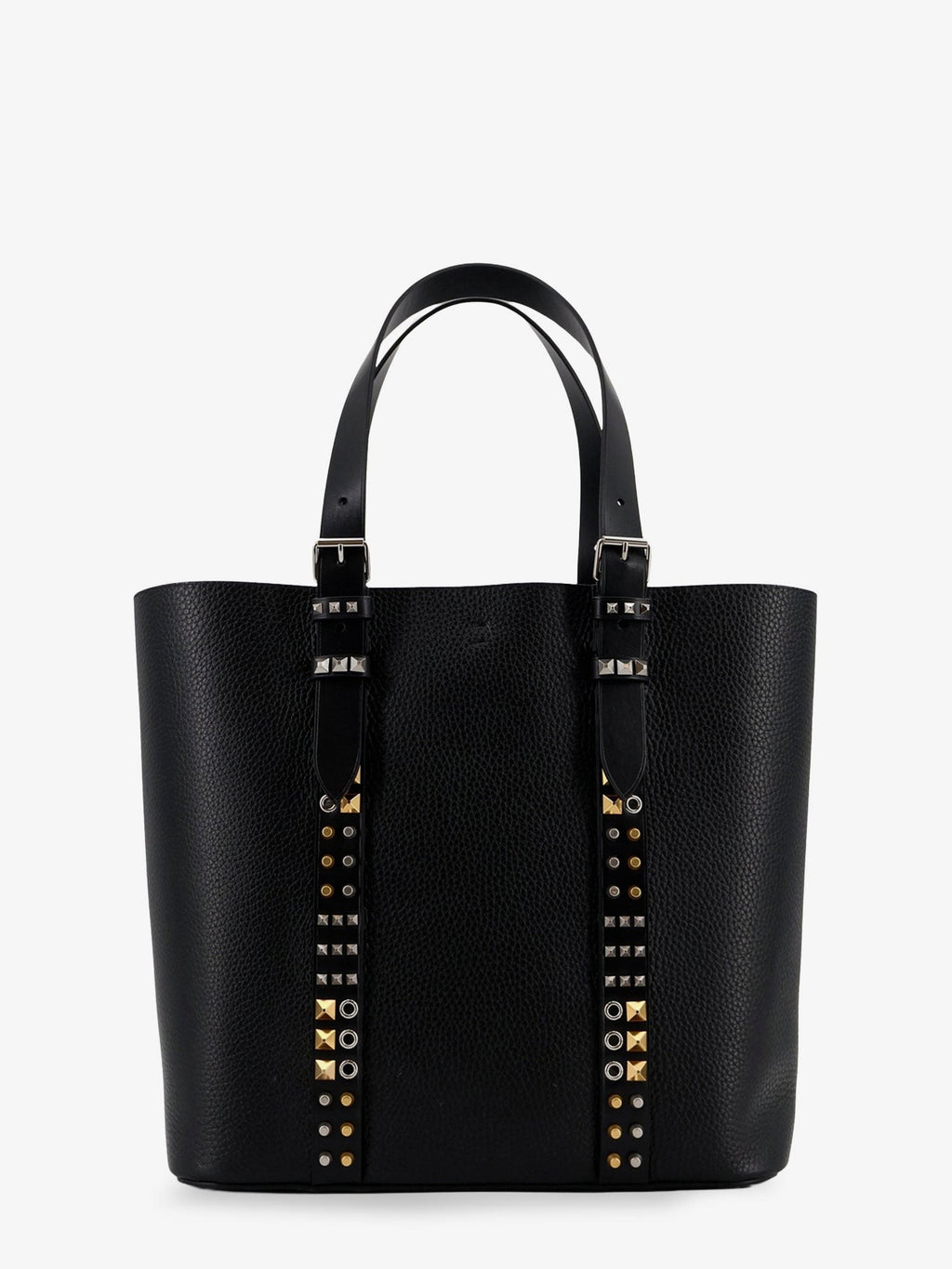 Leather shoulder bag with iconic studs 2