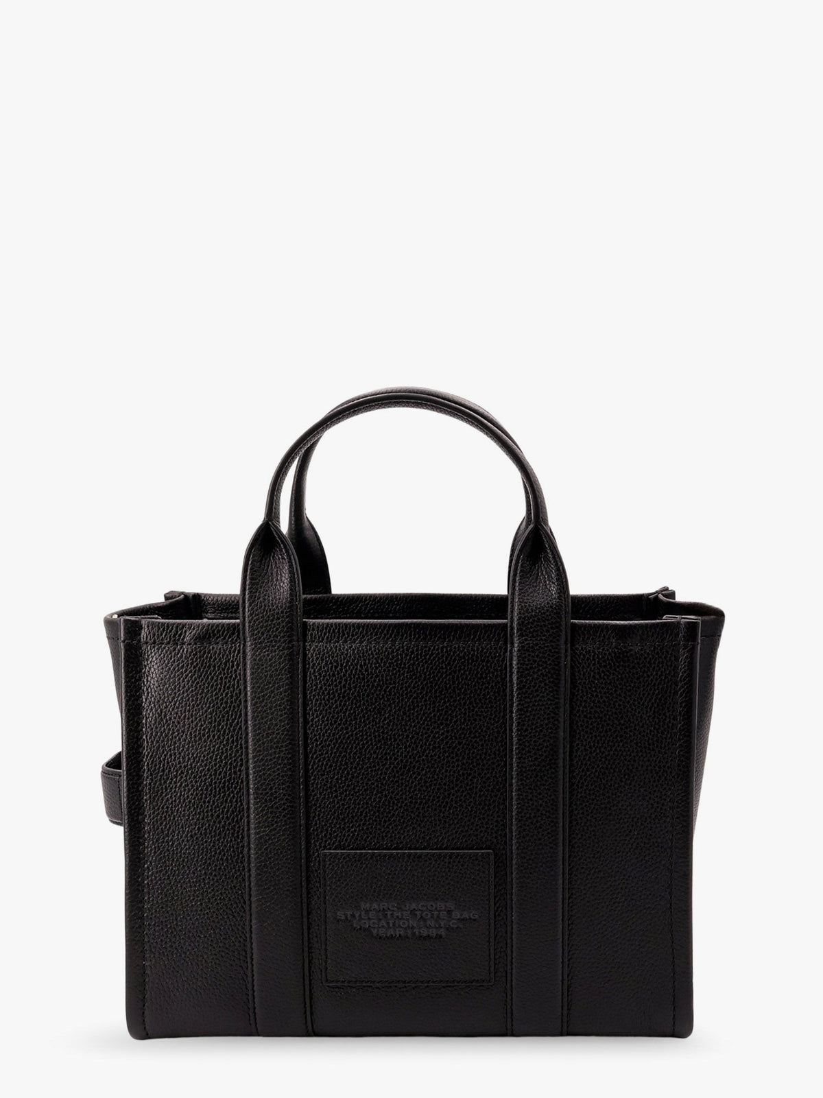 Leather shoulder bag with logo on the front 2