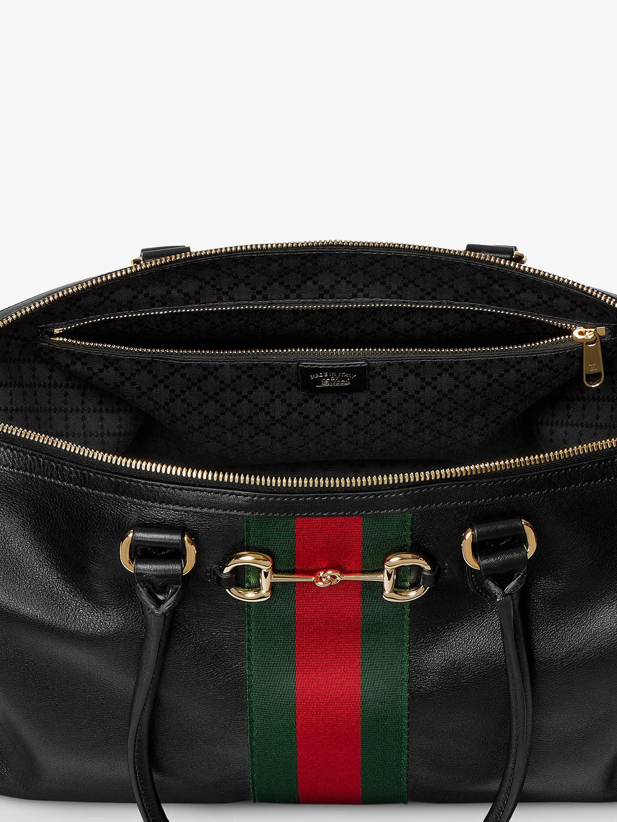 Leather shoulder bag with metal clasp 3