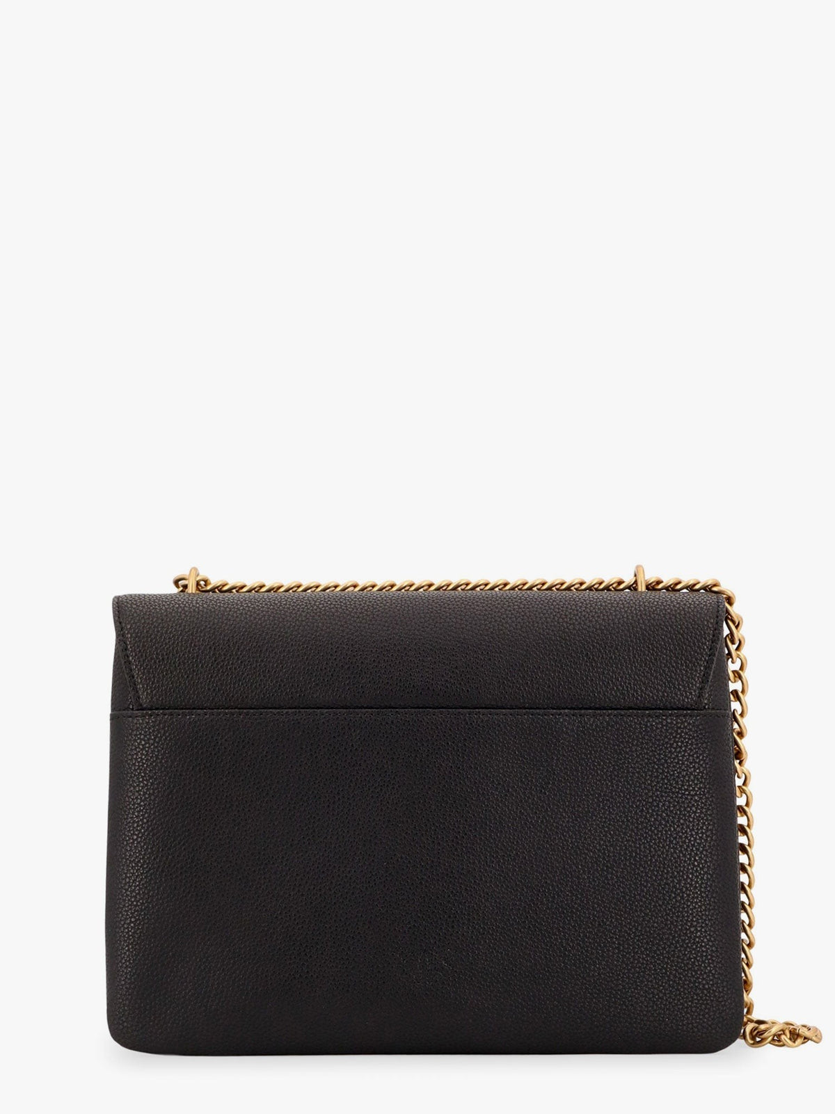 Leather shoulder bag with metal love birds buckle 2