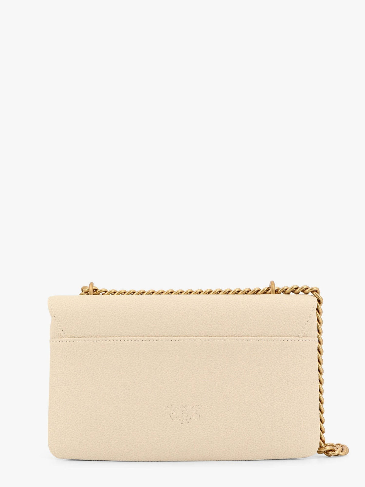 Leather shoulder bag with metal love birds buckle 2
