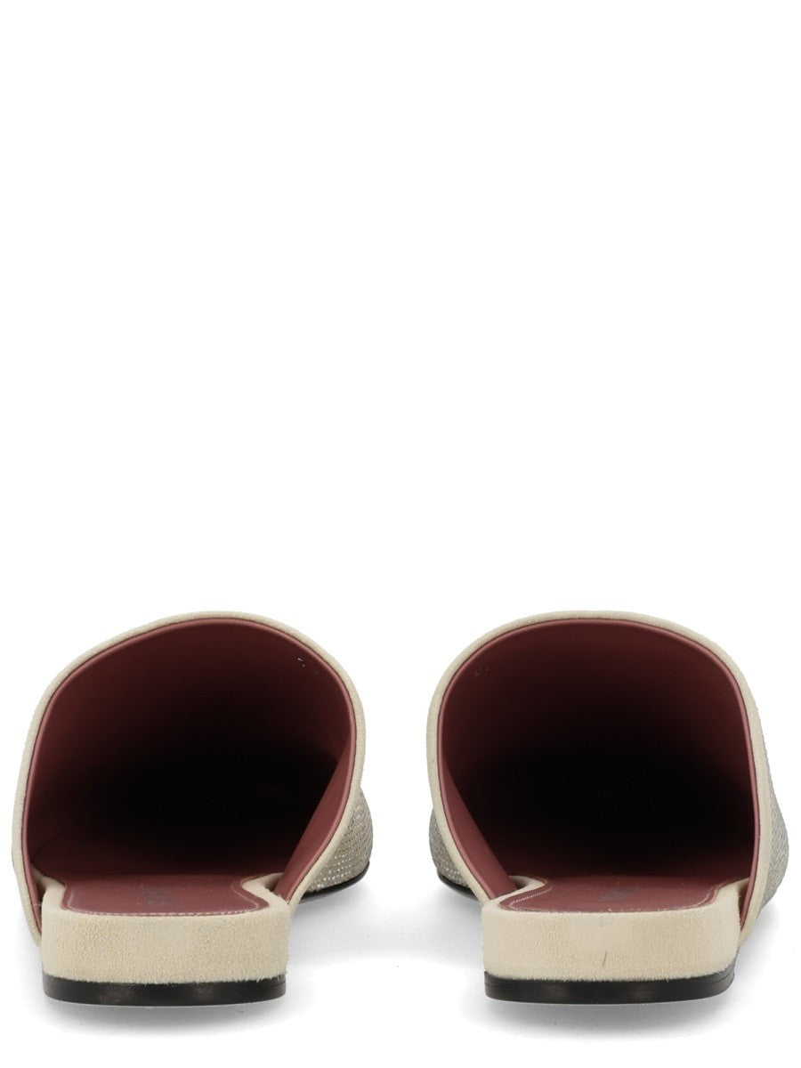 LEATHER SLIPPER WITH RHINESTONES 4