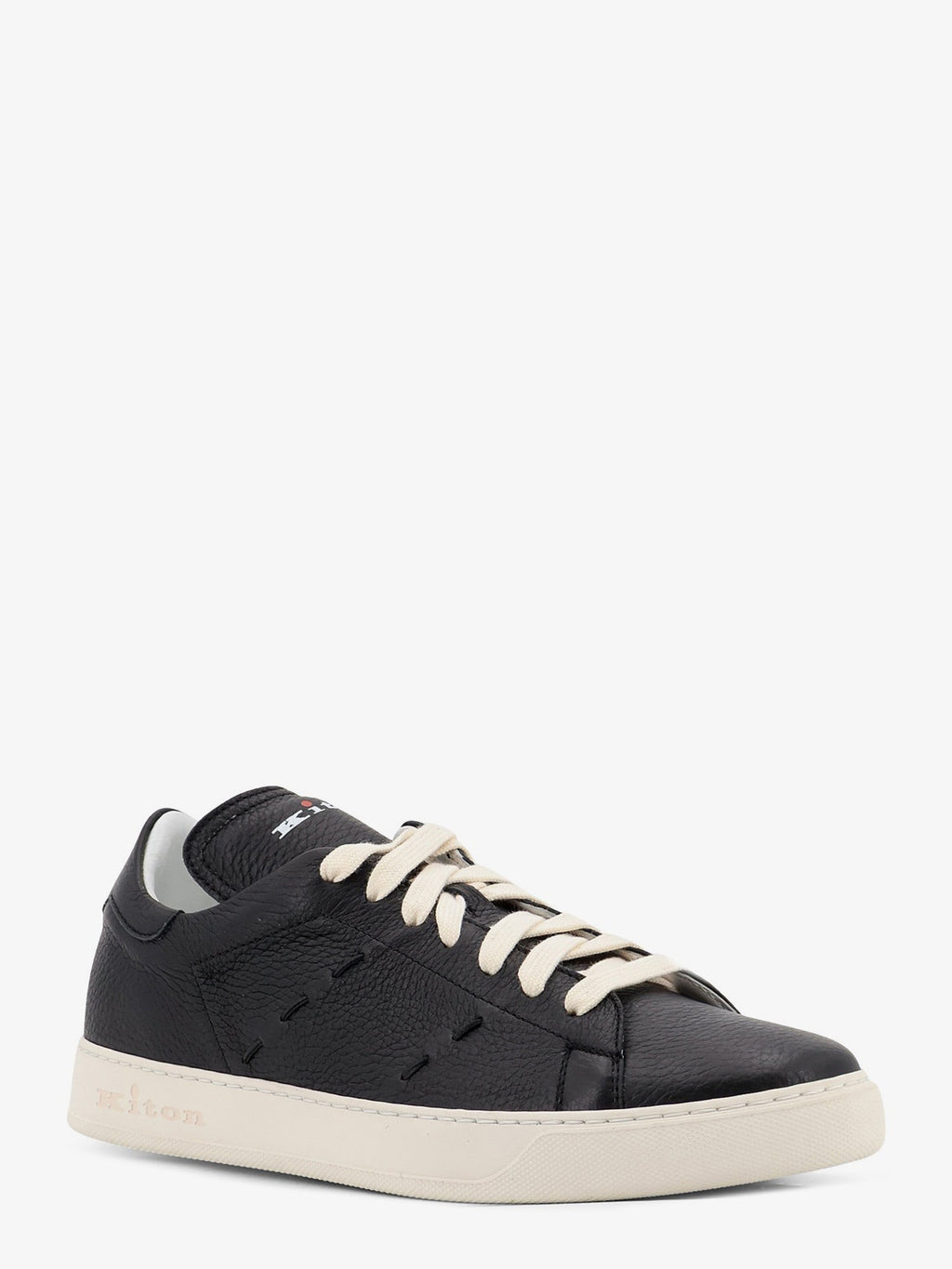 Leather sneakers with iconic side stitching 2