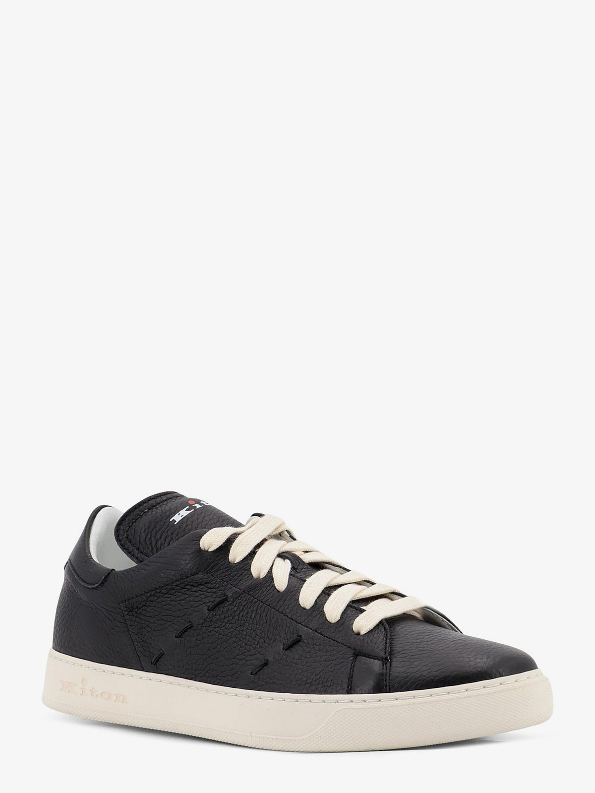 Leather sneakers with iconic side stitching 2