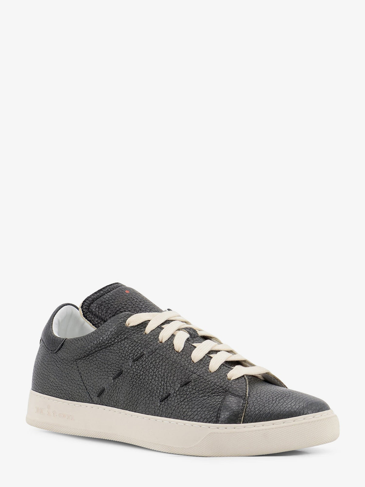Leather sneakers with iconic side stitching 2