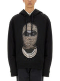 LEOPARD MASK PRINT SWEATSHIRT