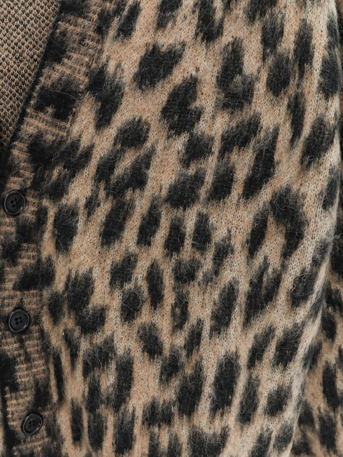 Leopard print knit cardigan 3