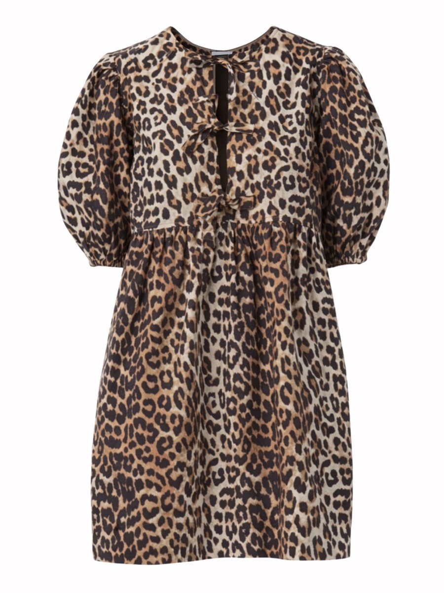 LEOPARD PRINT MINI DRESS