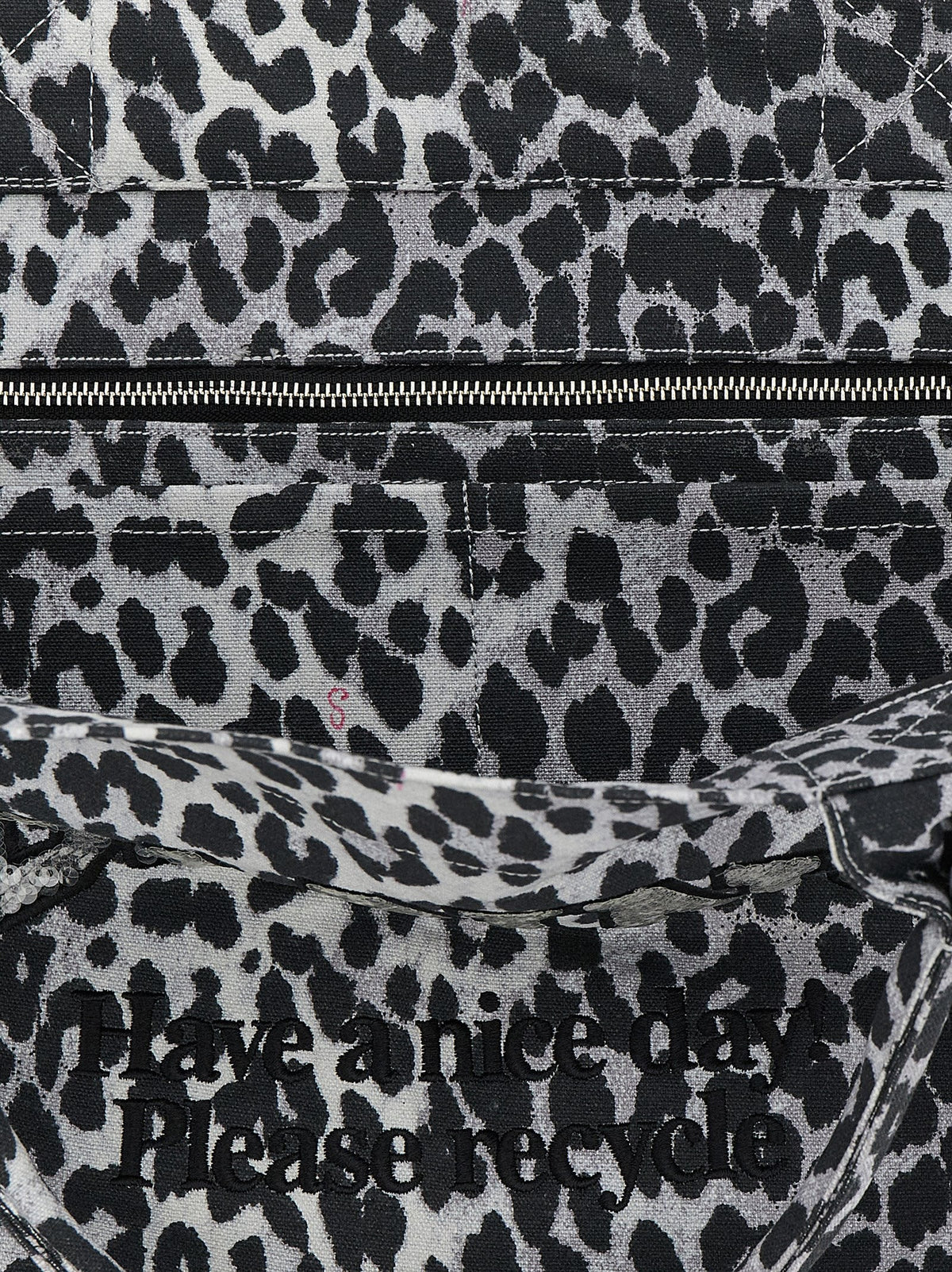 'Leopard Sequin XXL Tote' shopping bag 4