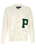 Letter intarsia cardigan