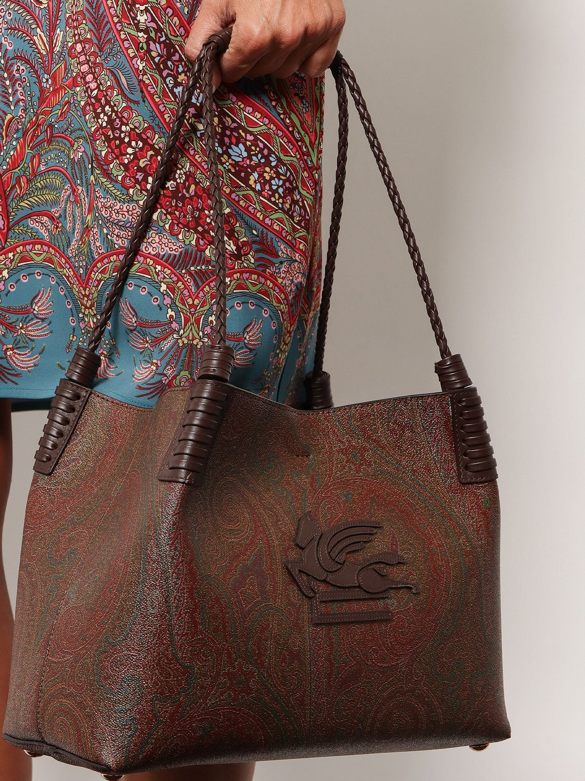 Libra M Arnica Paisley fabric shopping bag 2