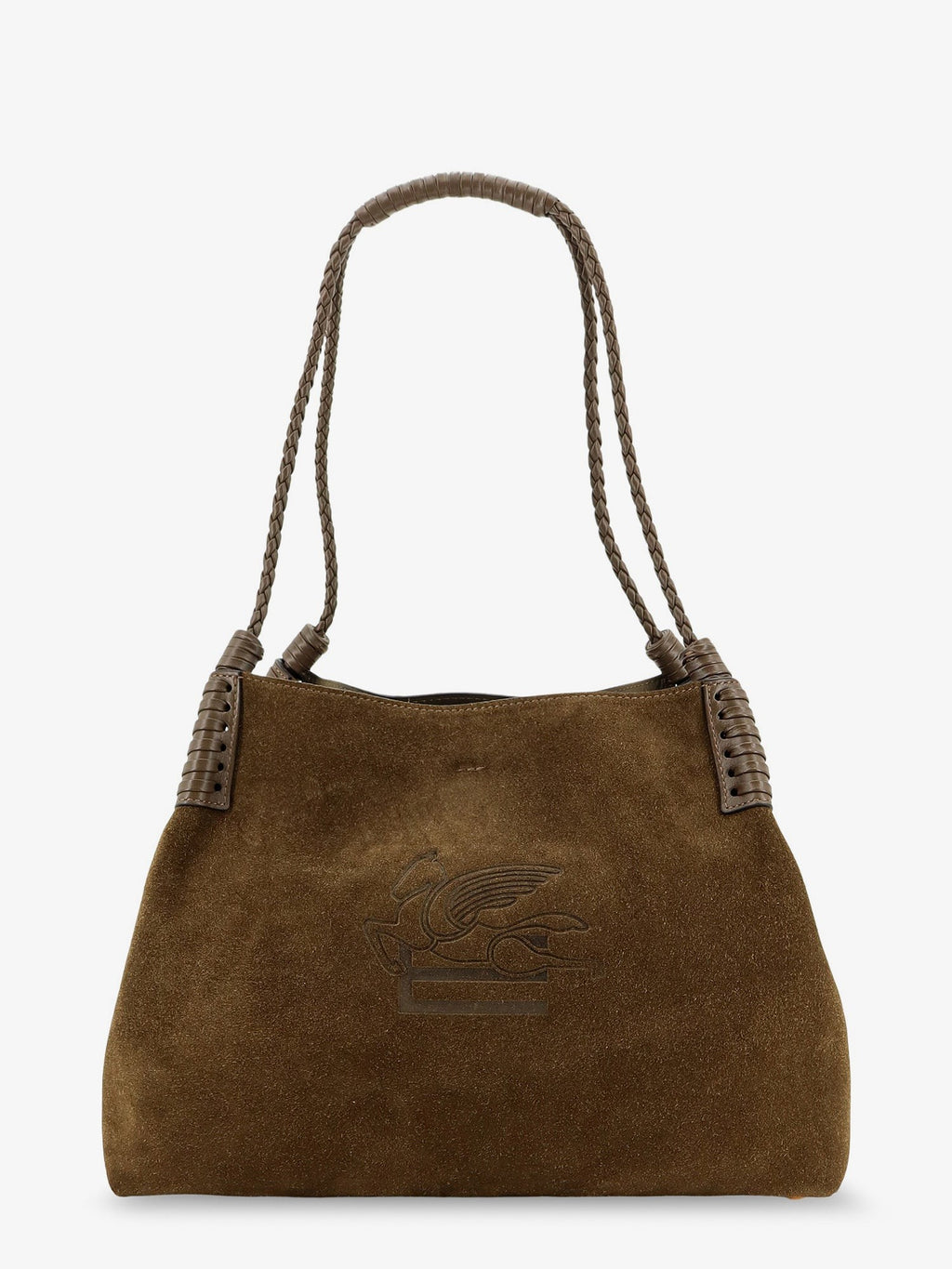 Libra S Arnica suede shopping bag