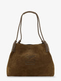 Libra S Arnica suede shopping bag